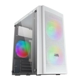 Mars Gaming Caja Ordenador MC300W White Micro-ATX con Ventilación Triple y Cristal Templado