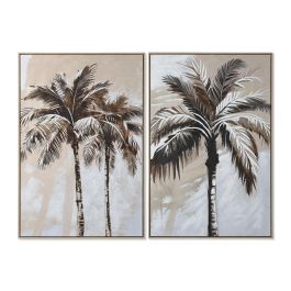 Cuadro Home ESPRIT Marrón Beige Dorado Poliestireno Lienzo Palmeras Tropical (2 Unidades) Precio: 137.50000044. SKU: B1EMCGKXAT