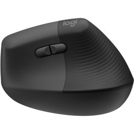 Logitech 910-006473 Ratón Vertical Inalámbrico Lift Ergonomic Mouse Bluetooth/2.4GHz 4000 DPI Grafito para Manos Pequeñas/Medianas