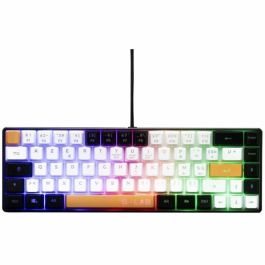 Teclado Gaming - THE G-LAB - KEYZ-HYDRO-BKWO/FR - 60% Membrana 3 colores Negro + Blanco + Naranja