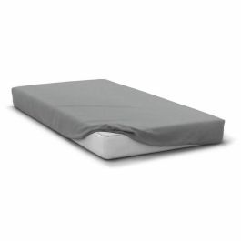 Home Linge Passion HP71761 Sábana bajera ajustable de Microfibra 90x190 cm, capó 30 cm, Gris claro