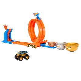 Mattel Hot Wheels Monster Trucks Trofeo del Desafío Bigfoot Pista con Coche Monster Trucks Edad Mínima Recomendada 4 Años