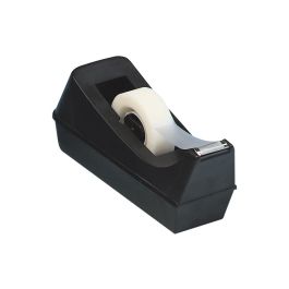 Portarrollo Sobremesa Q-Connect Plastico Para Cinta De 33 Mt Color Negro