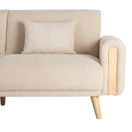 Sofá-Cama Crema Tejido Salón 218 X 82 X 90 cm