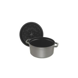 Staub La Cocotte Redonda 20cm, Hierro Fundido, Grafito Gris