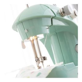 Innovagoods Mini Máquina de Coser Portátil V0103326 con LED, Cortahílos y Accesorios, 2 Velocidades, Doble Puntada, Fácil de Usar y Transportar