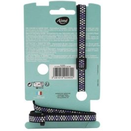 Kit de collar y correa - AIMÉ - Morado reflectante para gatos Kit de collar y correa - AIMÉ - Morado reflectante para gatos