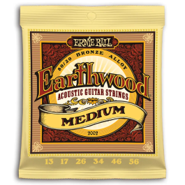ERNIEBALL Juego Acústica Earthwood 80/20 Bronze Medium 13-56 Precio: 8.49999953. SKU: B1432D2Q5B