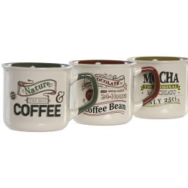 Taza Vintage DKD Home Decor Verde Blanco 7.6 x 6.5 x 10 cm (12 Unidades) Taza Vintage DKD Home Decor Verde Blanco 7.6 x 6.5 x 10 cm (12 Unidades)