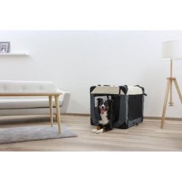 Caja de transporte - KERBL - Journey - 81 x 58 x 58 cm - Gris / Beige Caja de transporte - KERBL - Journey - 81 x 58 x 58 cm - Gris / Beige