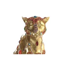DKD Home Decor Figura Leopardo Resina Dorado 17 x 33 x 25.5 cm