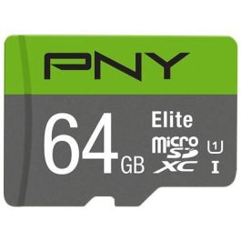 PNY MicroSDXC 64GB Elite Clase 10 U1 Verde/Gris para Teléfonos Cámaras Drones Precio: 23.94999948. SKU: S1905302