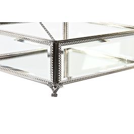 DKD Home Decor Joyero Tradicional de Cristal y Metal, Plateado Transparente, Acabado Brillante, 21 cm Largo x 10 cm Alto x 25 cm Ancho DKD Home Decor Joyero Tradicional de Cristal y Metal, Plateado Transparente, Acabado Brillante, 21 cm Largo x 10 cm Alto x 25 cm Ancho