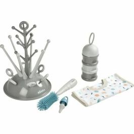Beaba Set de Nacimiento: Escurridor Botellas Gris, Caja Dosificadora Leche, Cepillo Biberones Silicona y Babero de Tela Tropical Precio: 61.49999966. SKU: B18GL2T8MA