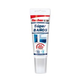 Fischer Silicona Super Baños Transparente 100 ml para Mármoles y Espejos - Ref. 563517
