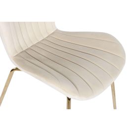 DKD Home Decor Silla Crema Dorado 54 x 84 x 49 cm (2 Unidades)