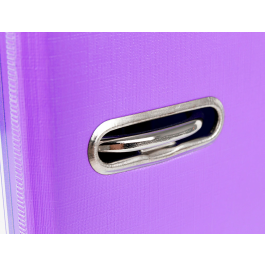 Liderpapel Documenta Archivador de Palanca A4 Forrado PVC Rado con Compresor Metálico, Lomo 52 mm, Lila