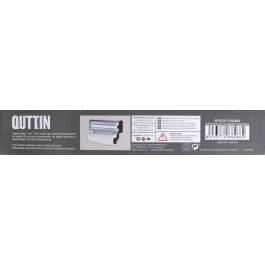 Quttin Dispensador de Aluminio, Film y Papel - 20 cm Ancho x 7 cm Alto x 34 cm Largo (6 Unidades)
