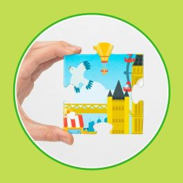 Lisciani Giochi Hablando Carotina - Happy English, Rompecabezas Interactivo de la Ciudad con Sonido y Luz para Aprender y Encontrar Objetos, +3 años