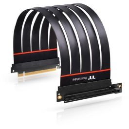 Thermaltake Extensor PCI Express 4.0 16X 30cm Macho a Hembra Ángulo 90° Negro