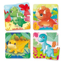 Lisciani Giochi AAABF84610 - Dinoland CAROTINA BABY - Rompecabezas, Memo, Juegos Educativos y de Asociaciones