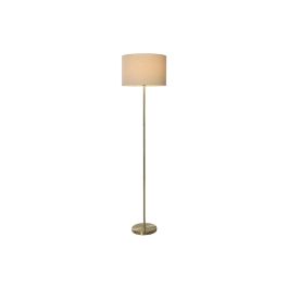 DKD Home Decor Lámpara de Pie Glam Dorado Crudo, de Metal y Lino, con bombilla E27 50W, desmontable, 37x150x37 cm Precio: 54.49999962. SKU: B1D8883NDN