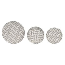 Vajilla Moderno DKD Home Decor Beige 27 x 2 x 27 cm Set de 18
