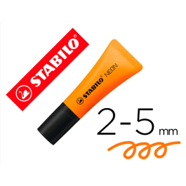 Stabilo Marcador Fluorescente Neón Naranja Caja 10 Unidades Precio: 6.50000021. SKU: B169BQTSRC