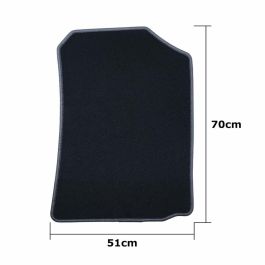 Set de Alfombrillas para Coche OCC Motorsport OCCTY0014GD Negro Gris oscuro Toyota Corolla Terciopelo