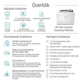 HP Impresora Láser Color LaserJet Enterprise M455DN Doble Cara Automática Duplex 3PZ95A Blanca