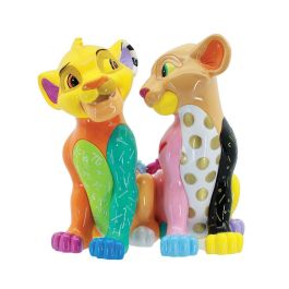 Enesco Disney Figura Simba y Nala de El Rey León, Colección Romero Britto. Resina Pintada a Mano Estilo Pop Art Precio: 87.5900003. SKU: B1E5ED6RBZ