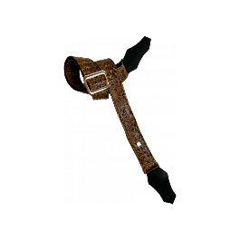 GETM Correa Guitarra Bajo Aussie Gator Mocha Brown ajustable hasta 165 cm Polipiel Nailon Piel