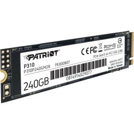 Patriot P310 240 GB M.2 NVMe SSD (PCIe 3.0 x4) para PC/Portátil, 1700 MB/s Lectura, 1000 MB/s Escritura