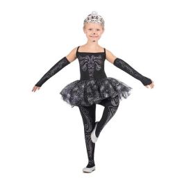 Disfraz bailarina esqueleto tiara, vestido, mitones y mallas talla 7-9 y Disfraz bailarina esqueleto tiara, vestido, mitones y mallas talla 7-9 y