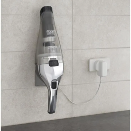 Black + Decker NVC220WC-QW Aspirador de Mano Dustbuster Lithium 7,2V EasyGrip Cromo y Titanio