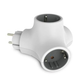 Regleta Enchufes 3 Tomas sin Interruptor KSIX MOLECULE Blanco Regleta Enchufes 3 Tomas sin Interruptor KSIX MOLECULE Blanco