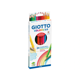 Giotto Lapices de Colores 3.0 Mina 3mm Caja de 24 Colores Surtidos