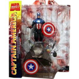 Diamond Select Toys Marvel Figura del Capitán América versión Bucky Barnes 18 cm Marvel Select