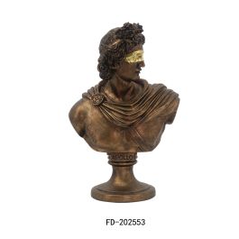 DKD Home Decor Figura Neoclásico Busto Apolo Resina Cobrizo 15 x 36 x 23.5 cm (2 Unidades) Precio: 34.50000037. SKU: B17ES9FERM