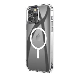 eSTUFF Funda Híbrida Magnética BERLIN Compatible con MagSafe para iPhone 14 Pro Max - Transparente
