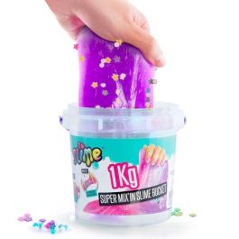 Cubo super slime 1kg con bolitas de colores para mezclar13,20x13,20x12,50 cm - modelos surtidos Cubo super slime 1kg con bolitas de colores para mezclar13,20x13,20x12,50 cm - modelos surtidos