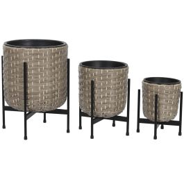 Macetero Terraza Y Jardin DKD Home Decor Natural 35 x 60 x 35 cm Set de 3 Precio: 103.4999999. SKU: B1336K6936