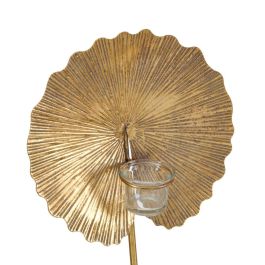 Portavelas 25 x 14 x 42 cm Dorado Metal Portavelas 25 x 14 x 42 cm Dorado Metal
