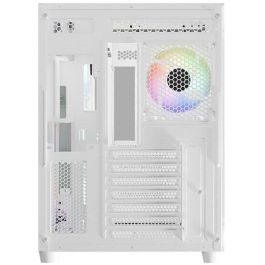 LC-Power LC-8001W-ON Midi Tower Gaming Pro-Storm Light Blanco ATX Vidrio Templado con Iluminación RGB