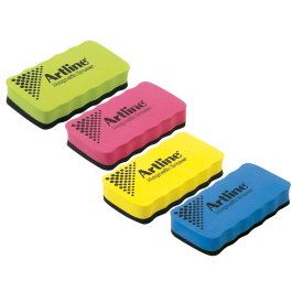 Artline Borrador Magnético para Pizarra Blanca, Borradores Pizarras, Goma Ergonómico, 110 x 55 mm