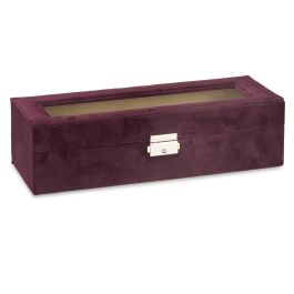 Caja Relojero 6 Huecos con Llave Burdeos Giftdecor 30.5x8.5x11.5 cm (6 Unidades) Caja Relojero 6 Huecos con Llave Burdeos Giftdecor 30.5x8.5x11.5 cm (6 Unidades)