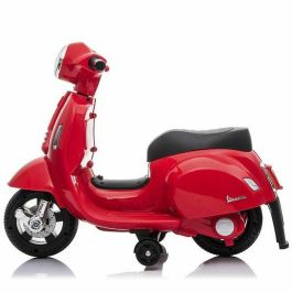 Ociotrends Moto Mini Vespa Eléctrica para Niños, 6V 4Ah, Roja