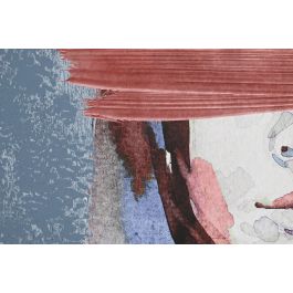 DKD Home Decor Cuadro Moderno Mujer Abstracto Azul Verde Menta Terracota Gris 4.3 x 143 x 103 cm (2 Unidades)