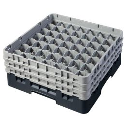 CAMBRO - 49S638-110 - Cesta de lavado 49 comp. 3 alturas - 6 cm Ø máx. - alt. máx. 17,6 cm - 50 x 50 x 22,5 cm - Negro Precio: 90.49999948. SKU: B13QQ588PL