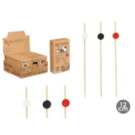 30 Brochetas Aperitivo Surtidos Kinvara - Bambú 7x12x3 cm, Blanco, Negro, Rojo (48 Unidades) Precio: 54.58999942. SKU: B13KG6YX3S